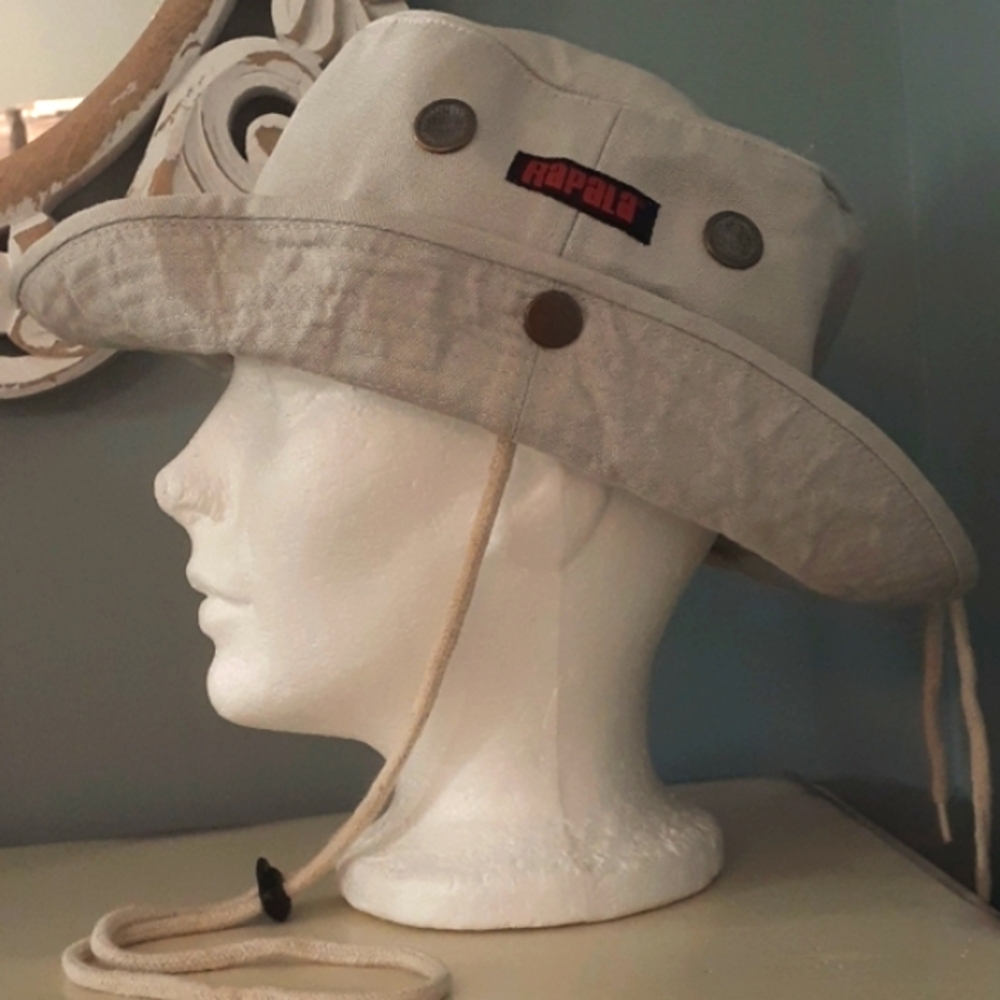 & Rapala off-white Outdoor Camping Fishing Hat